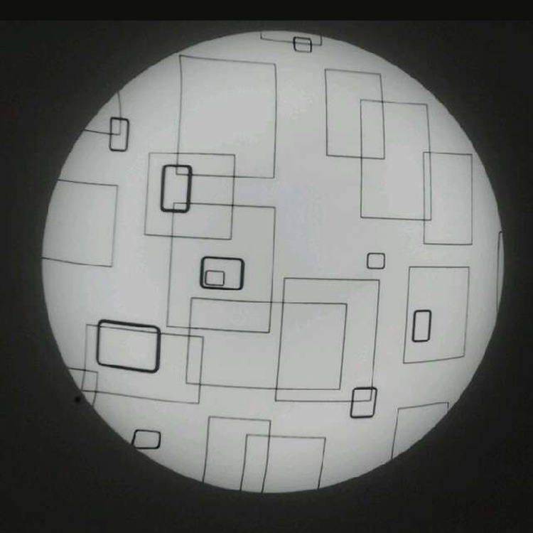 C-28 新款LED吸顶灯批发 LED面包灯 多种花色亚克力吸顶灯