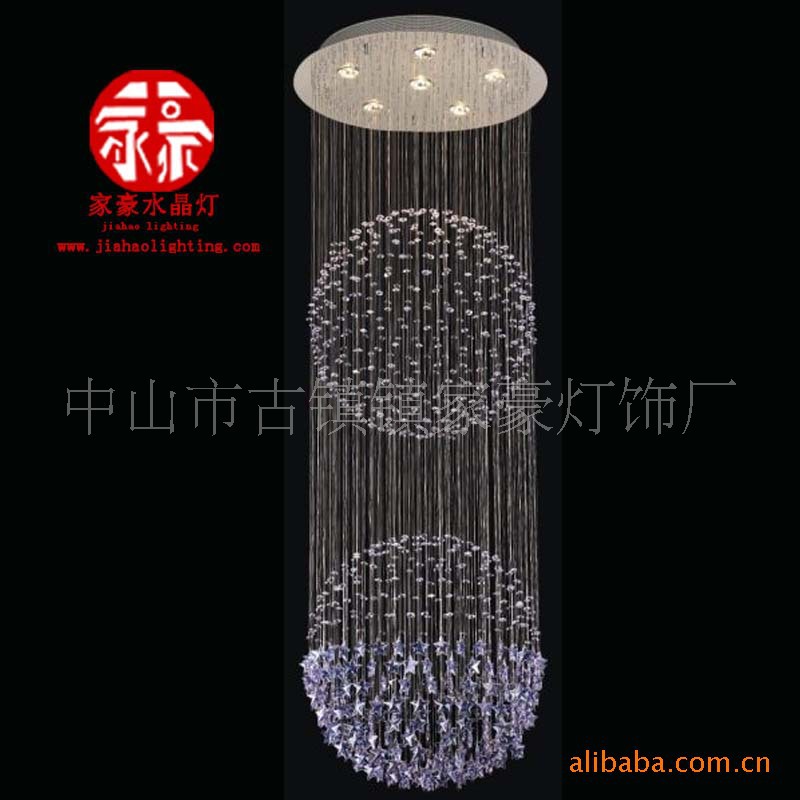 出廠價批發 水晶樓梯燈 吸頂燈 古鎮燈飾 復式樓梯燈原始圖片2