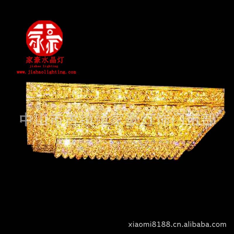 大量供應 長方形吸頂水晶燈 方形臥室水晶燈原始圖片2