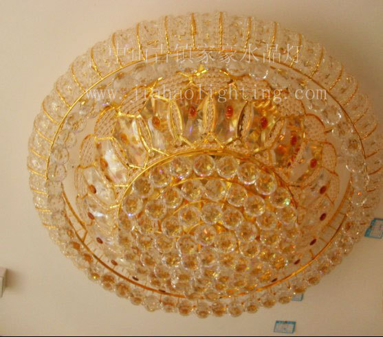 廠價批發【gd圓形水晶燈】【LED+遙控吸頂水晶燈】【古鎮】原始圖片3
