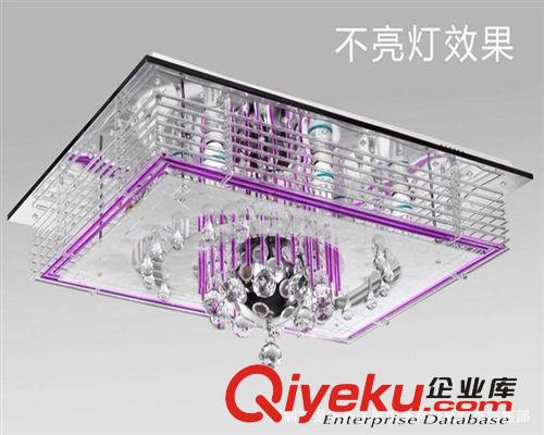 現(xiàn)代簡約水晶燈客廳臥室LED節(jié)能燈吸頂燈客廳水晶LED七彩工廠直銷原始圖片3