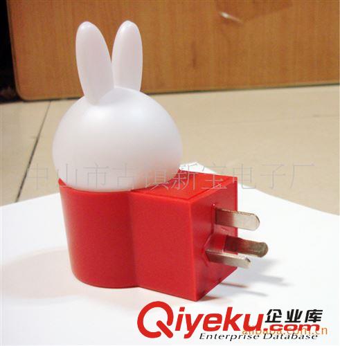 兔子小夜燈、兔年LED小夜燈、zp小白兔禮品燈、卡通小白兔燈原始圖片3