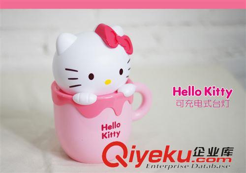 hellokitty杯杯卡通臺燈、LED可充電式裝飾臺燈、塑料禮品燈 KT貓