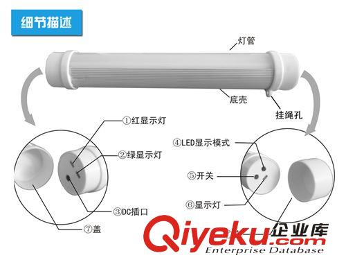 旅行移動臺燈 攜帶式充電野營燈 充電掛燈 LED節(jié)能燈 867創(chuàng)意臺燈原始圖片3