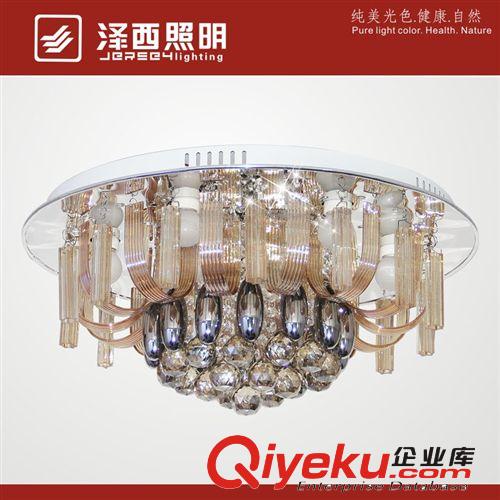 古鎮(zhèn)廠家新款led批發(fā)平板水晶燈低壓燈玻璃吸頂燈客廳吊燈1381