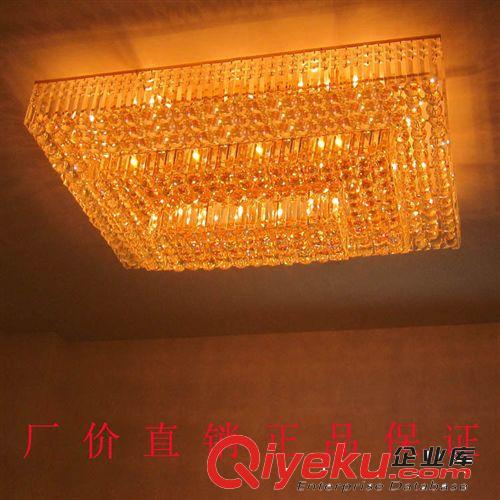 廠家直銷gd金色客廳水晶燈 長方形水晶燈 LED吸頂燈客廳燈 8020原始圖片3