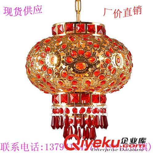 中式照明用燈具 360度旋轉水晶燈籠 紅色燈籠批發量大從優 1001C原始圖片2