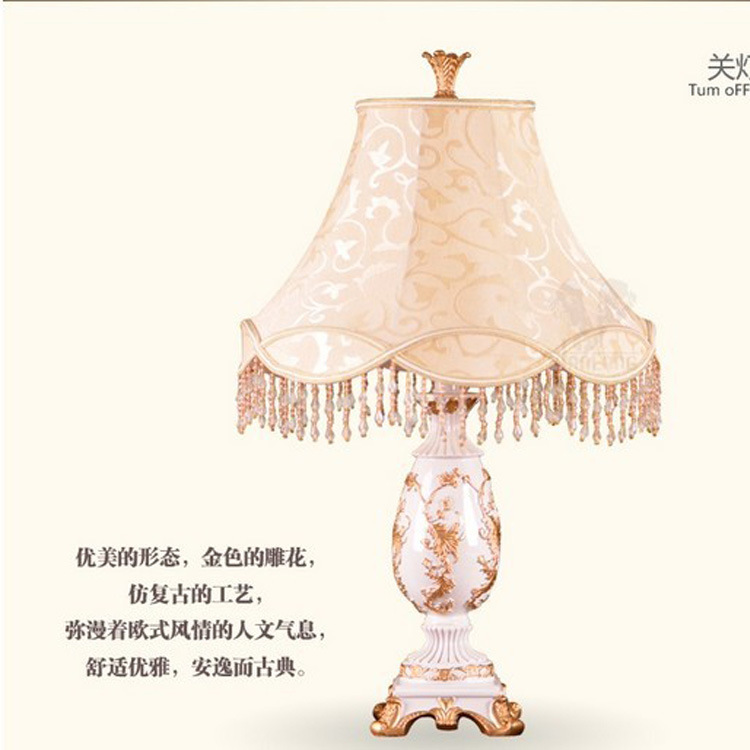 歐式臺(tái)燈田園臥室床頭燈飾 簡(jiǎn)約婚慶裝飾燈具 可調(diào)光臺(tái)燈TD11原始圖片2