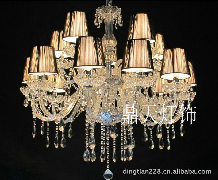 厂价直销！新款 欧式水晶吊灯 gd酒店工程吊灯 DT-12+6A0002