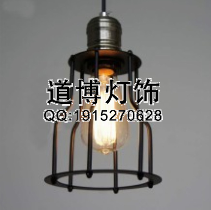 中山古鎮(zhèn)燈具廠家專業(yè)定制酒吧咖啡廳美式鄉(xiāng)村鐵藝小吊燈原始圖片2