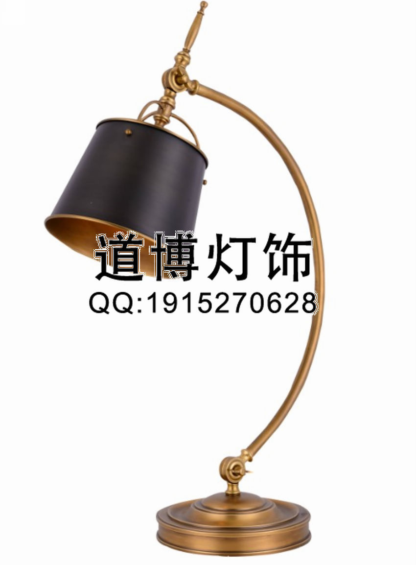中山古鎮(zhèn)廠家專業(yè)定制酒店會所歐美全銅創(chuàng)意臺燈