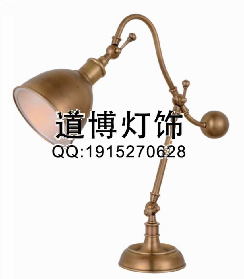 中山古鎮(zhèn)廠家專業(yè)定制酒店會所歐美全銅創(chuàng)意臺燈