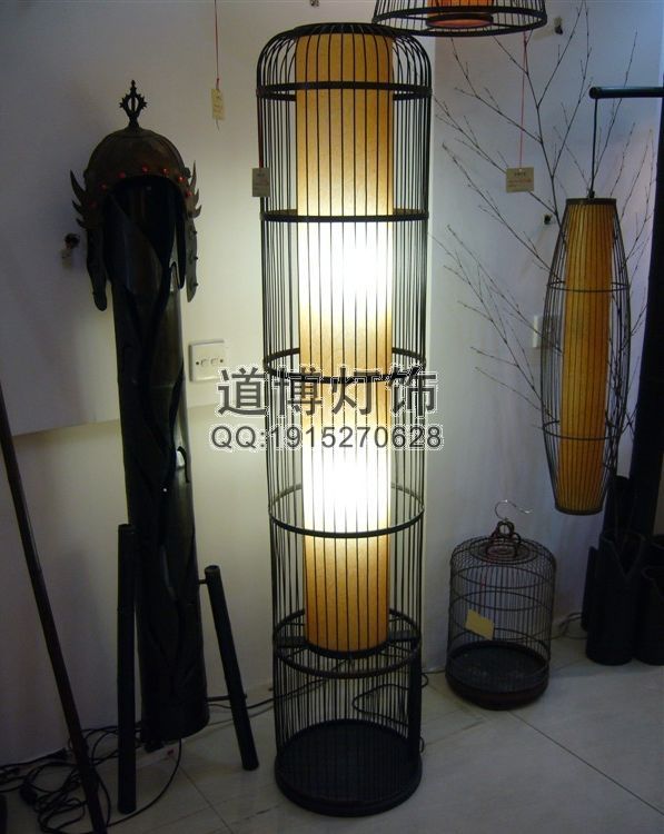 中山燈具廠家專業(yè)定制商場(chǎng)裝飾鳥(niǎo)籠吊燈原始圖片2