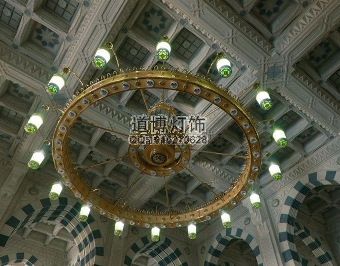 中山古zd制外銷歐式仿古異形鐵藝蠟燭吊燈原始圖片3