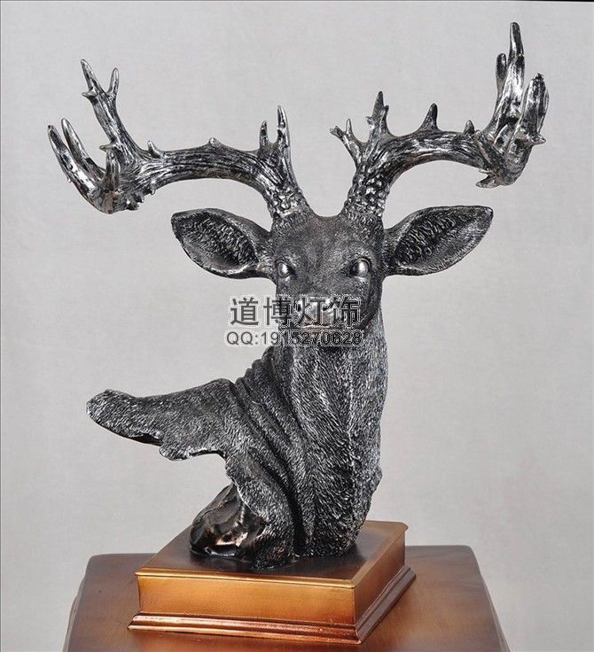 中山廠家定制樹脂掛飾工藝品 鹿角工藝品 裝飾掛件原始圖片2