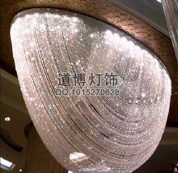 中山燈具廠家專業(yè)定制酒店大堂現(xiàn)代鋁鏈吊燈原始圖片2