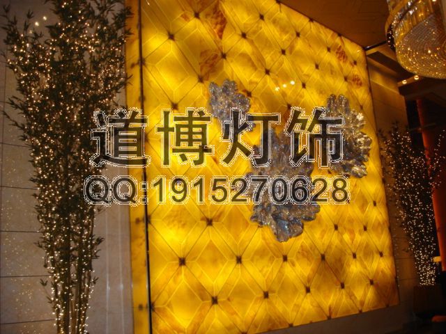中山廠家定制酒店賓館中式仿云石裝飾吸頂燈原始圖片2