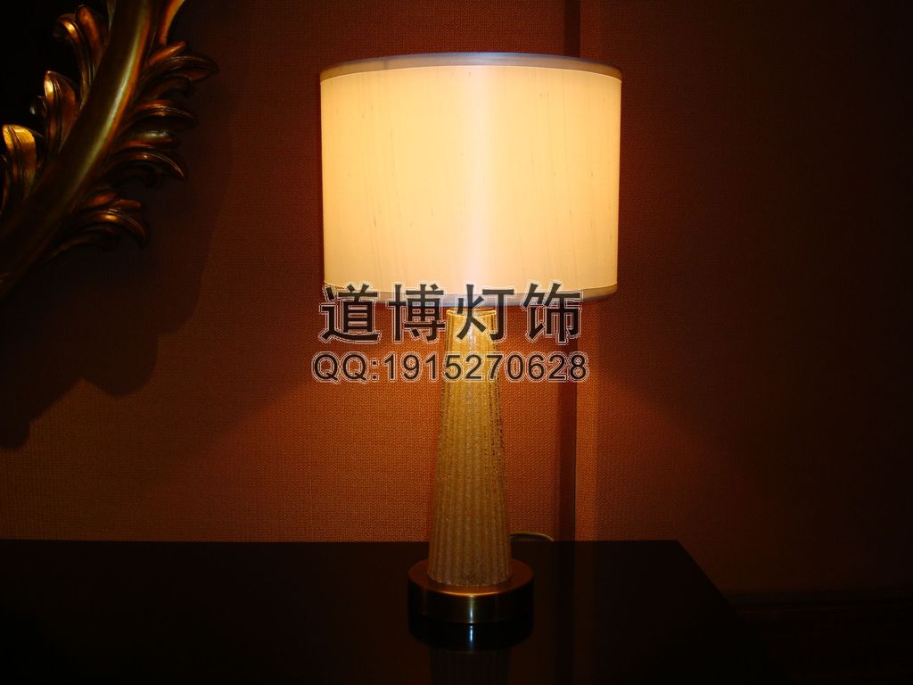 中山廠家定制臥室樹脂布罩臺燈原始圖片2