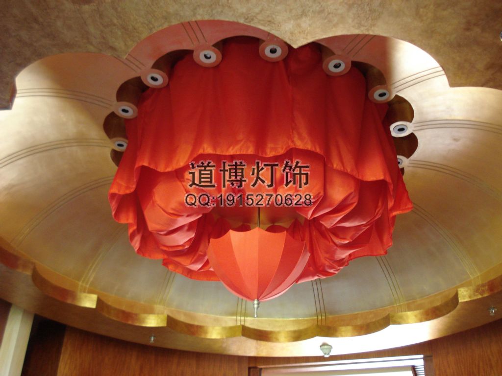 中山古鎮(zhèn)燈飾廠家專業(yè)定制KTV餐廳包房豪華海洋布吸頂燈原始圖片2