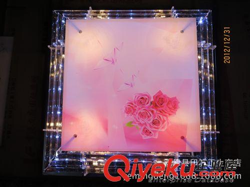 2013中式最暢銷LED三角棒玻璃臥室電子燈 現代鋁材水晶方形客廳燈
