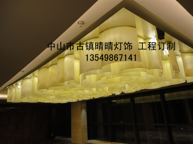 【古鎮燈飾】大型工程水晶燈 水晶燈工程方案酒店別墅非標工程燈