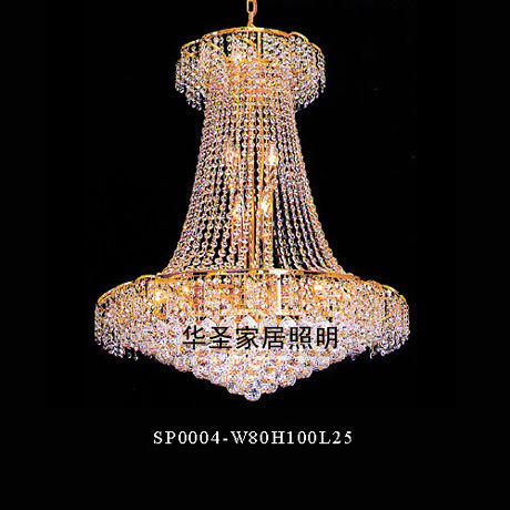 復式樓客廳水晶燈具大吊燈別墅客廳燈樓梯燈樓中樓長吊燈