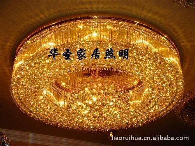 復式樓客廳水晶燈具大吊燈別墅客廳燈樓梯燈樓中樓長吊燈V284