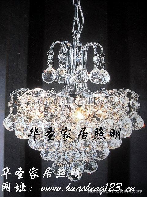 鉻色水晶燈吊燈餐廳燈臥室燈客廳燈飾 傳統餐廳燈具批發