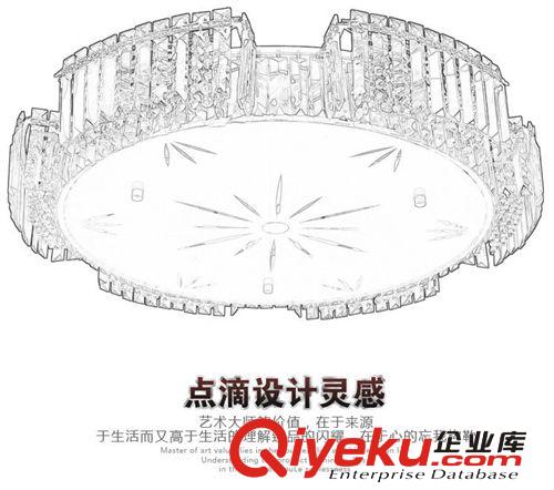 廠家供應經典黃色水晶吸頂燈，客廳燈，臥室燈原始圖片2