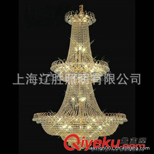 廠家直供大型高級酒店會所水晶吊燈 華麗照明工程圓形吊燈（圖）原始圖片2