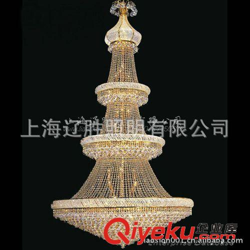 廠家直供大型高級酒店會所水晶吊燈 華麗照明工程圓形吊燈（圖）原始圖片3