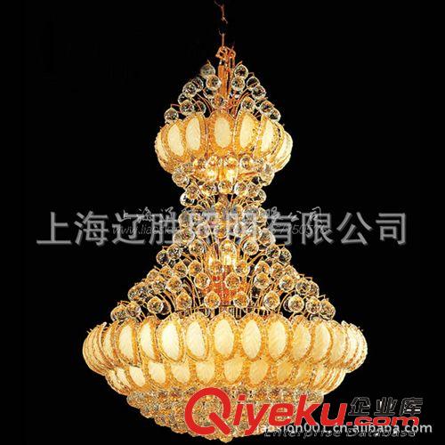 廠家供應(yīng)豪華酒店大堂用高品質(zhì)水晶吊燈，工程水晶吊燈原始圖片3