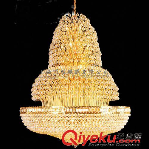 廠家供應(yīng)高品質(zhì)大型灑店工程用水晶大吊燈，水晶吊燈，照明工程燈原始圖片2
