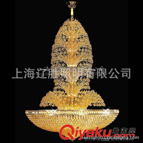 廠家供應(yīng)高品質(zhì)大型灑店工程用水晶大吊燈，水晶吊燈，照明工程燈原始圖片3
