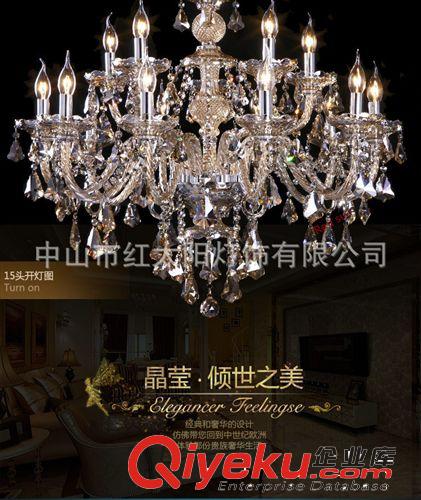 LED客廳吊燈 LED臥室水晶吊燈 LED水晶吊燈 奢華水晶燈飾燈具原始圖片2