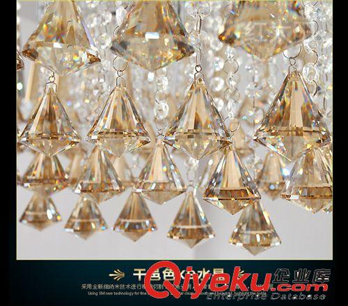 客廳水晶燈飾長方形吸頂燈具 LED長方形客廳燈臥室燈飾 HTY8215原始圖片3