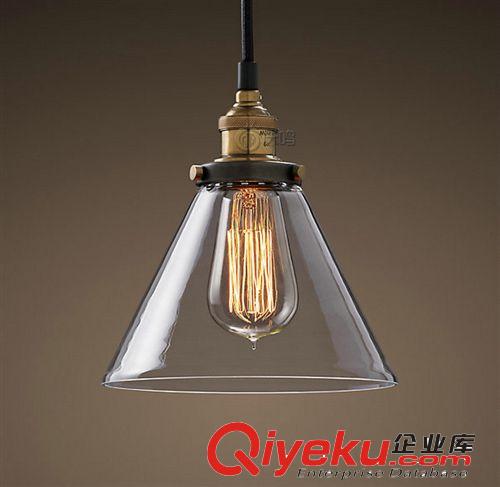 美式鄉村簡約燈具 個xb臺燈 店鋪家居裝飾單頭吊燈 玻璃吊燈原始圖片3