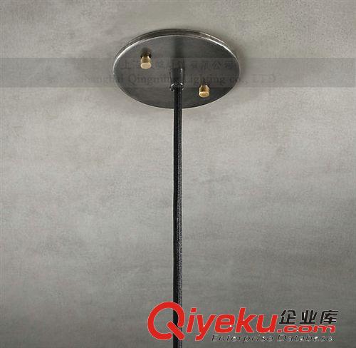 美式鄉(xiāng)村工業(yè)復(fù)古燈具 個xjb吧臺店鋪家居裝飾吊燈 單頭 鐵藝原始圖片3