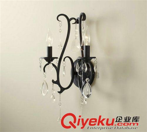 美式鄉(xiāng)村簡(jiǎn)約燈具 個(gè)xb臺(tái)燈 店鋪家居裝飾雙頭壁燈鐵藝壁燈原始圖片2