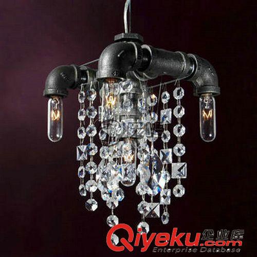 供應(yīng)美式鄉(xiāng)村簡約單頭工業(yè)水管吊燈,餐吊燈