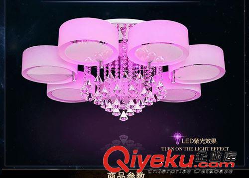 批發(fā) 現(xiàn)代圓形水晶吸頂燈 LED客廳吸頂燈 改造LED燈具燈飾 8002原始圖片3