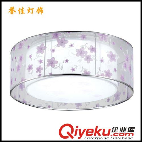 現(xiàn)貨銷售 時(shí)尚浪漫布藝臥室吸頂燈 圓形布藝?yán)z罩吸頂燈 5160