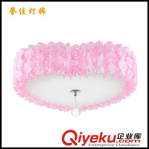 廠價批發 現代簡約臥室水晶燈 浪漫臥室粉心婚房燈