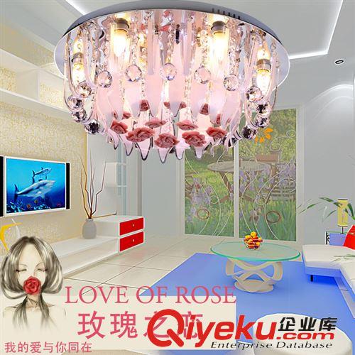 長期供應 玫瑰客廳現代水晶燈 新款現代簡約客廳水晶燈原始圖片2