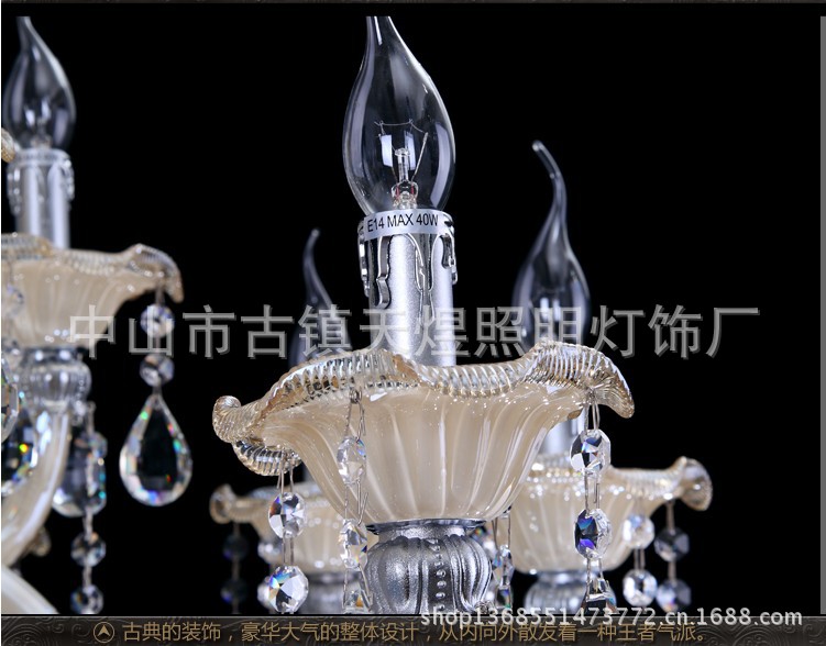 廠家批發水晶燈 奢華歐式水晶吊燈 客廳燈飾 臥室燈具 tj供應原始圖片2