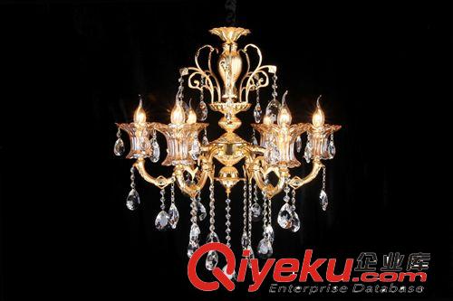 歐式燈現(xiàn)代水晶吊燈金色鋅合金客廳燈具臥室燈飾餐廳吊燈原始圖片2