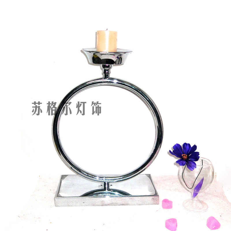 婚慶燭臺(tái) 鐵藝工藝品 燭臺(tái)工藝家居擺件 鐵藝飾品工藝擺件燭臺(tái)