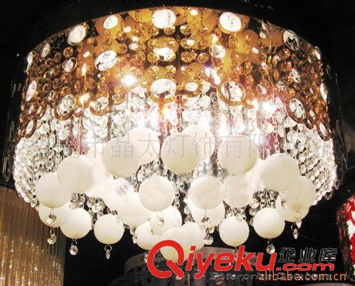 吸頂水晶燈，廠家直銷酒店、會所、別墅燈飾燈具吊燈原始圖片3