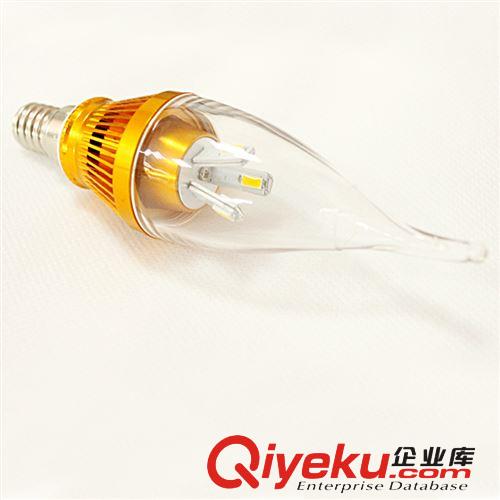 【企業(yè)集采】LEDE14蠟燭燈泡小螺口 360度節(jié)能 3w芯片螺旋光源原始圖片2