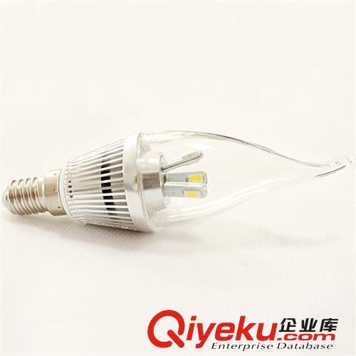 【企業(yè)集采】LEDE14蠟燭燈泡小螺口 360度節(jié)能 3w芯片螺旋光源原始圖片3